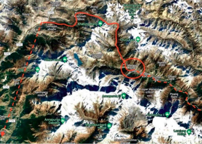 Karte Snow Leopard Trail