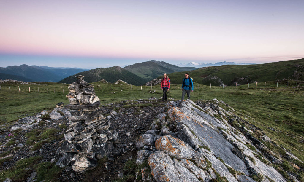 Panoramaweg Südalpen Panorama am Hochplateau